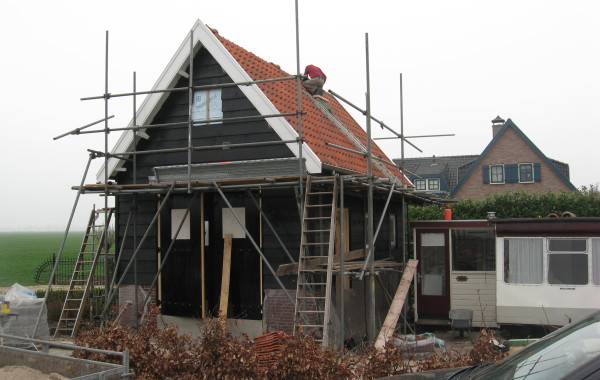 Nieuwbouw schuur te Nieuwland