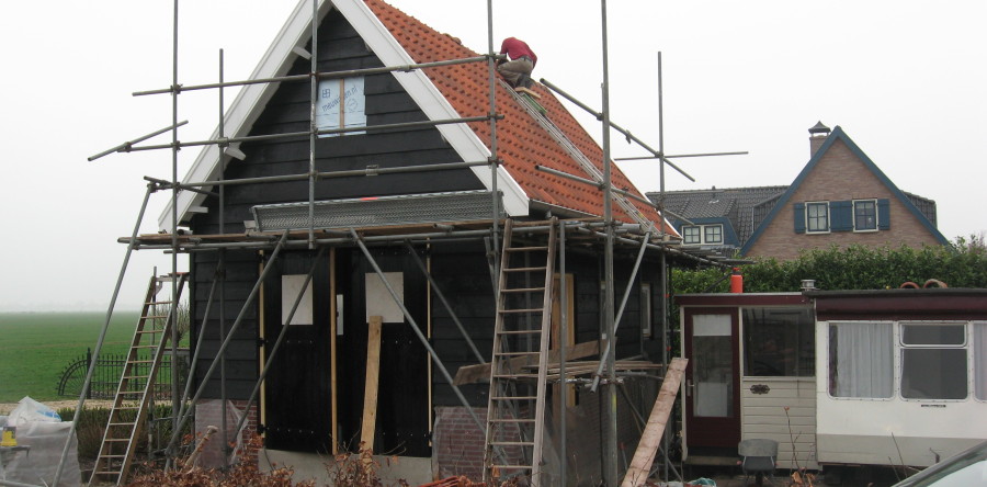 Nieuwbouw schuur te Nieuwland